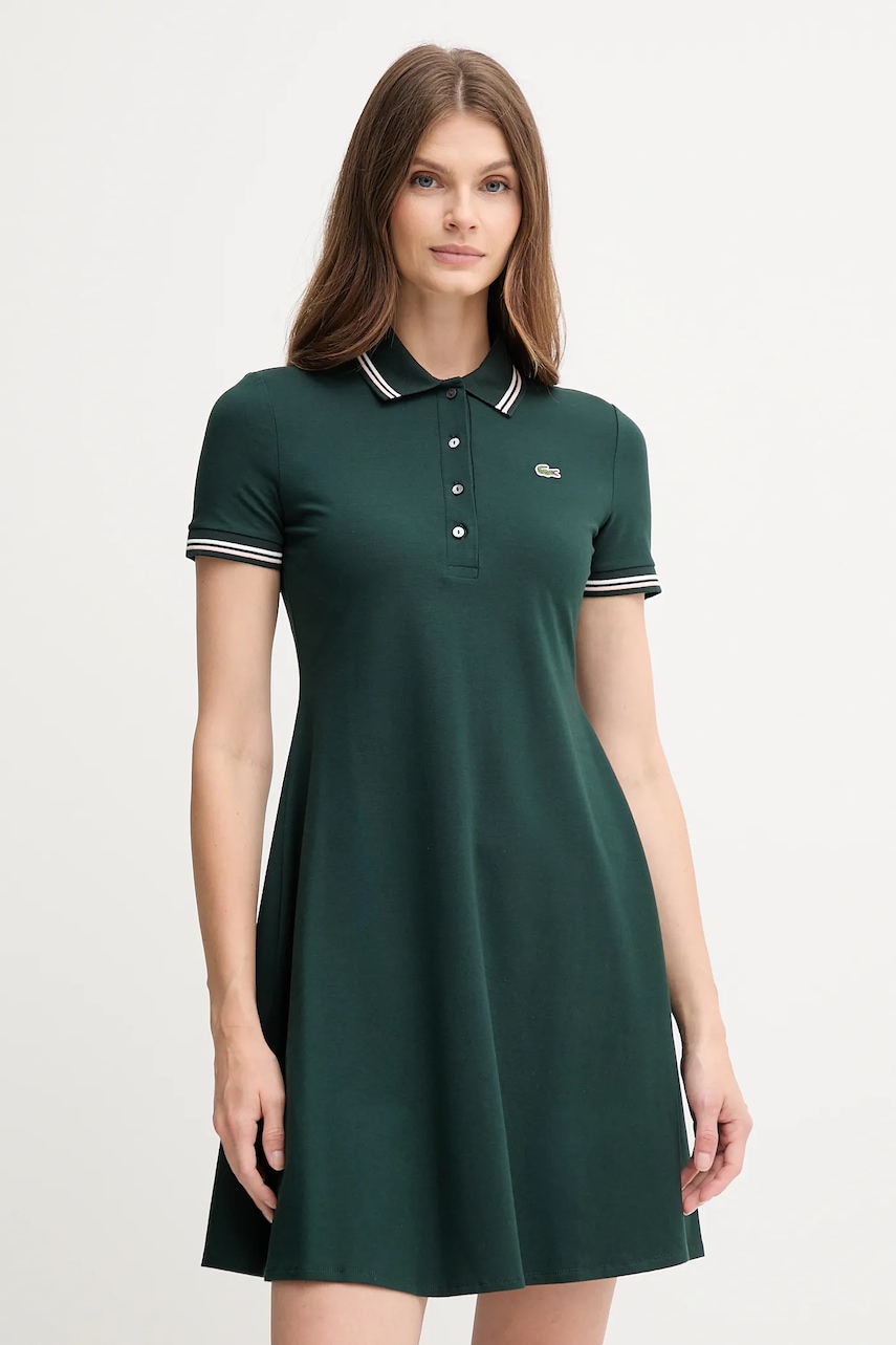 Lacoste rochie culoarea verde