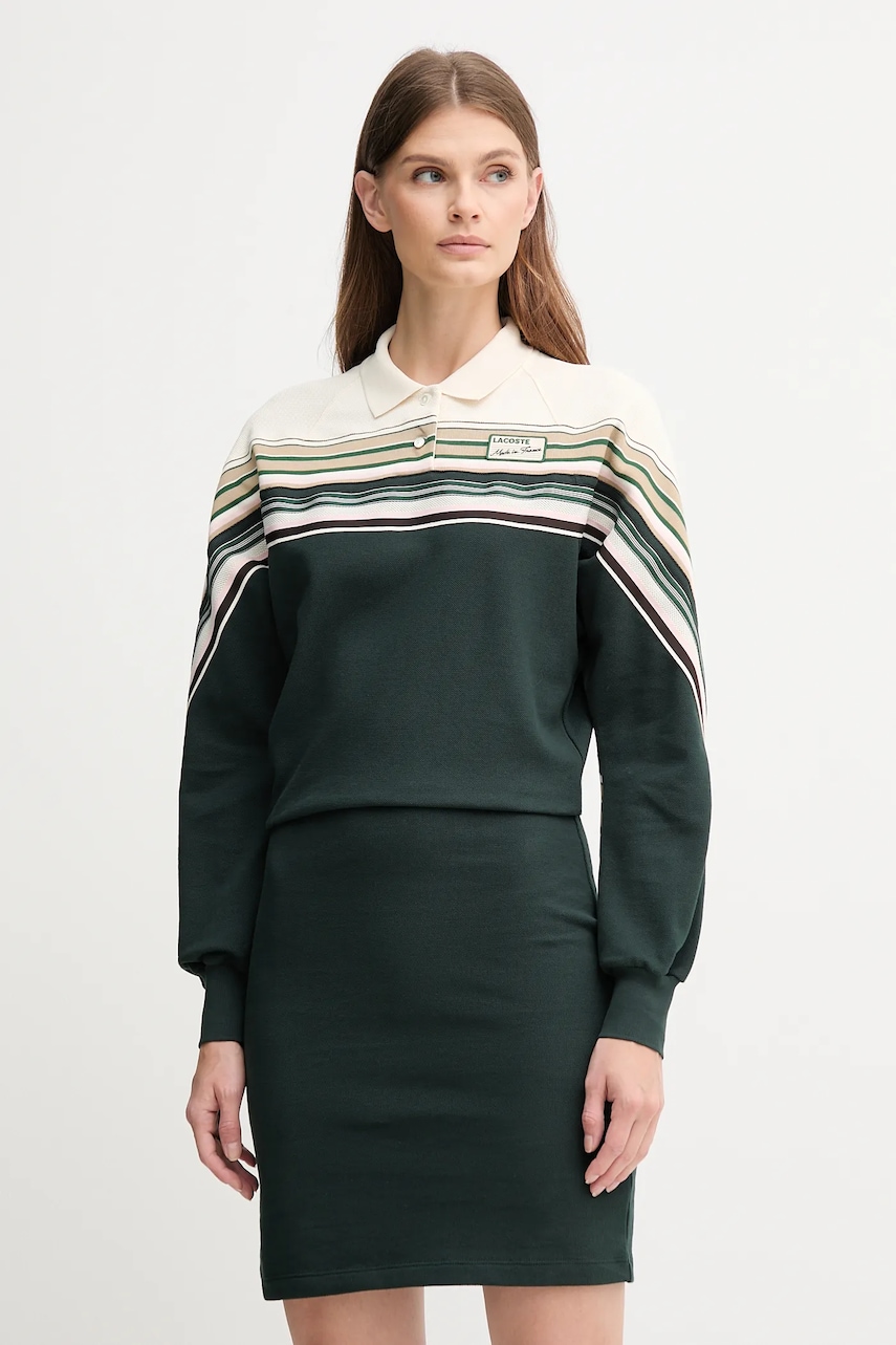Lacoste rochie culoarea verde