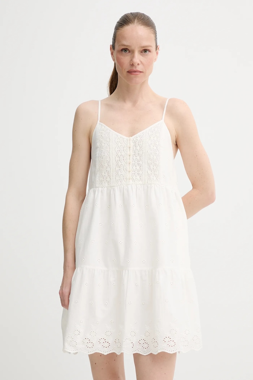 Levi's rochie din bumbac CORA SL MINI DRESS culoarea bej