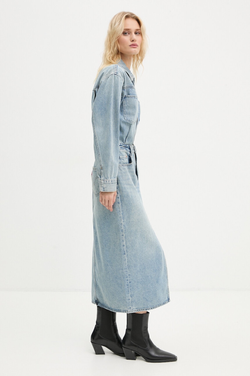 Levi's rochie din denim midi