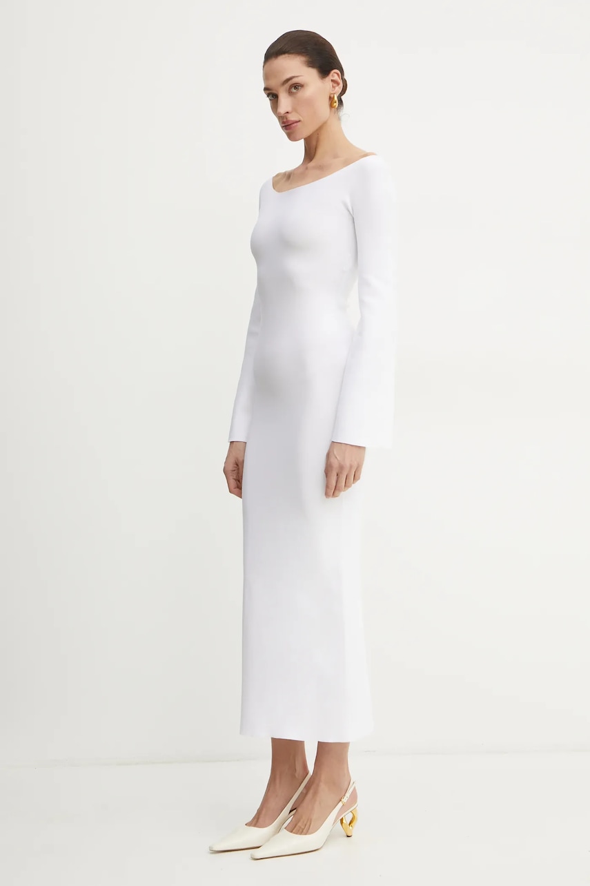 Liviana Conti rochie culoarea alb