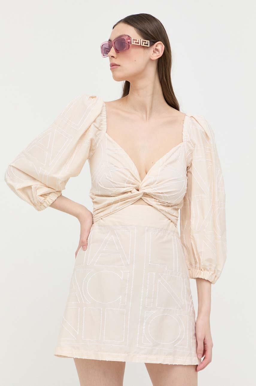 Liviana Conti rochie culoarea bej