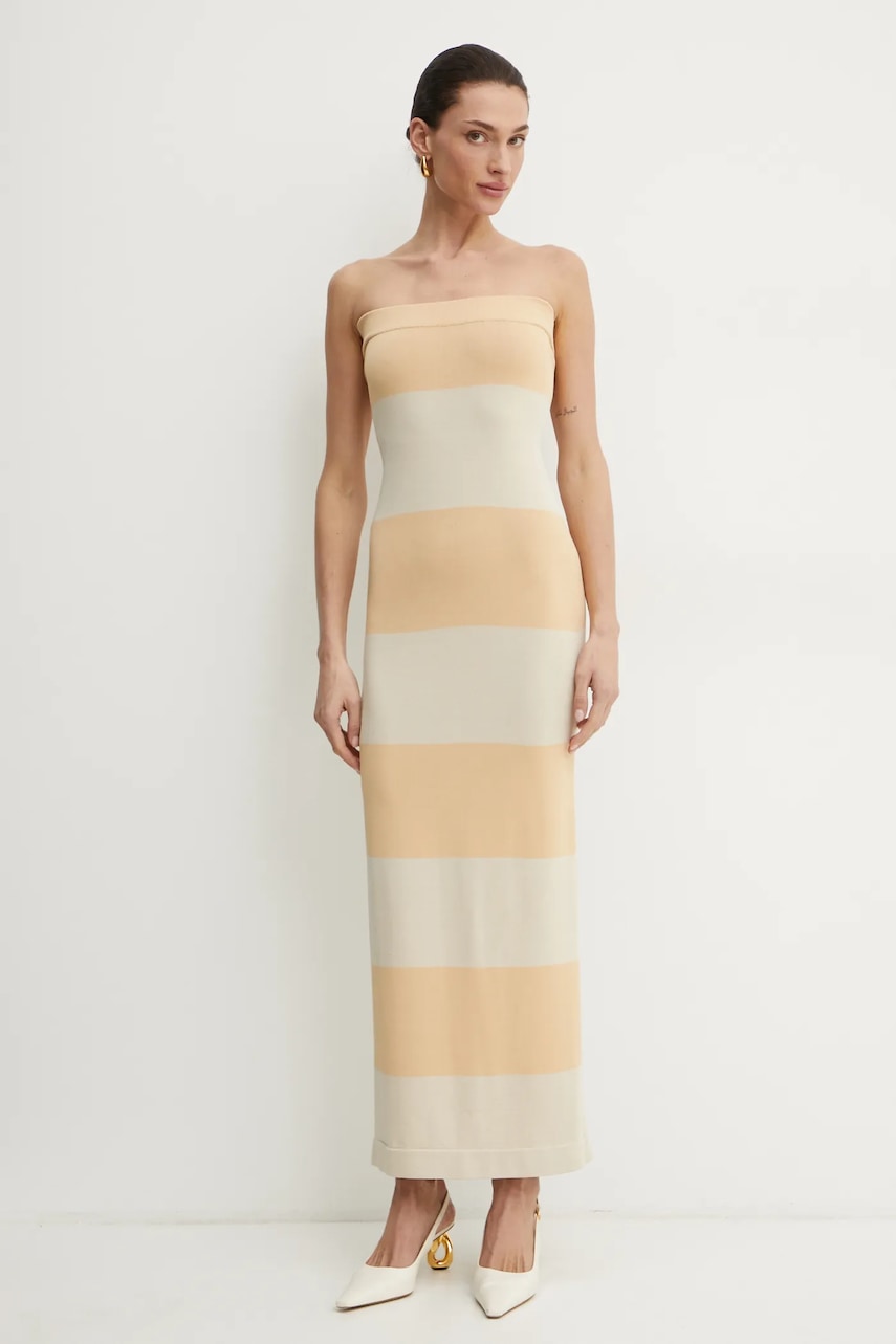 Liviana Conti rochie culoarea galben