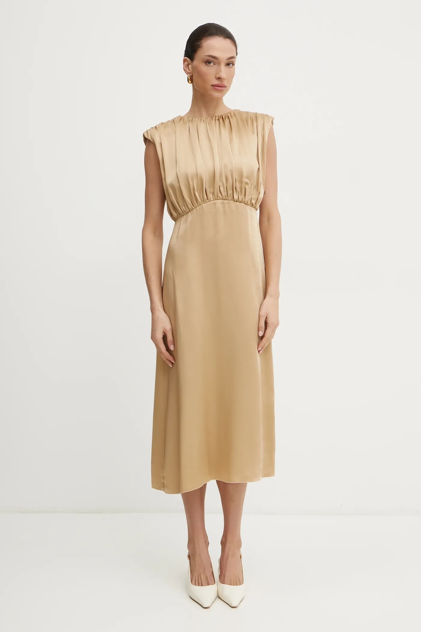 Liviana Conti rochie culoarea maro