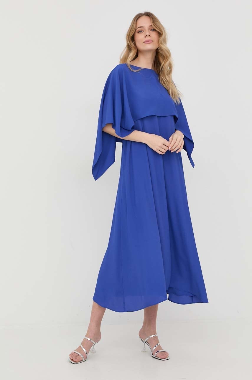 Liviana Conti rochie din amestec de matase midi