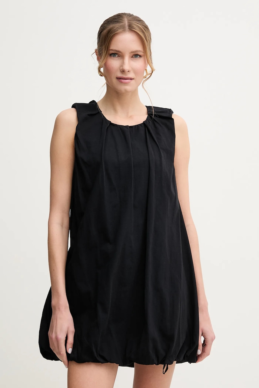 Liviana Conti rochie din bumbac culoarea negru