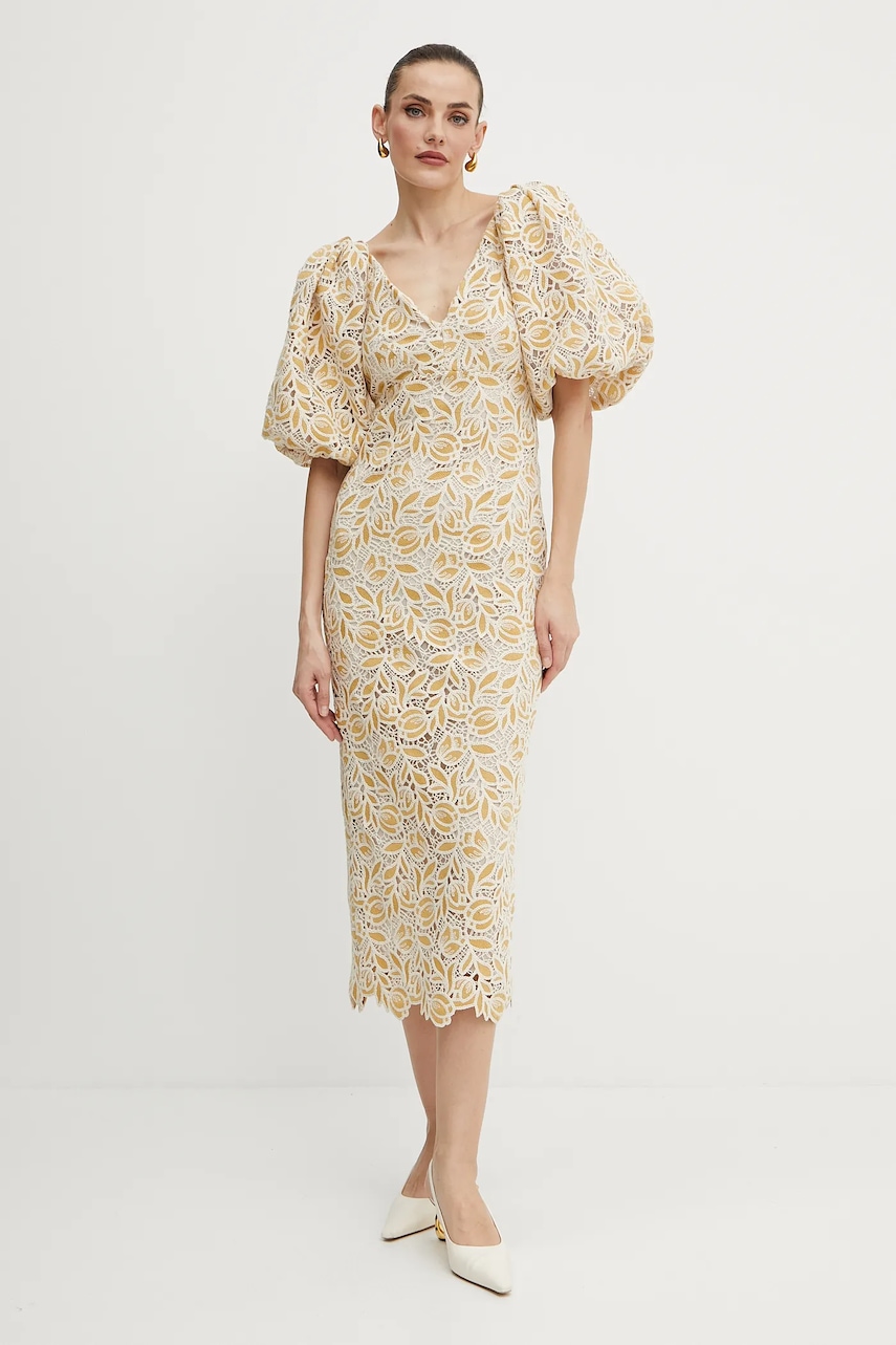 Luisa Spagnoli rochie culoarea bej