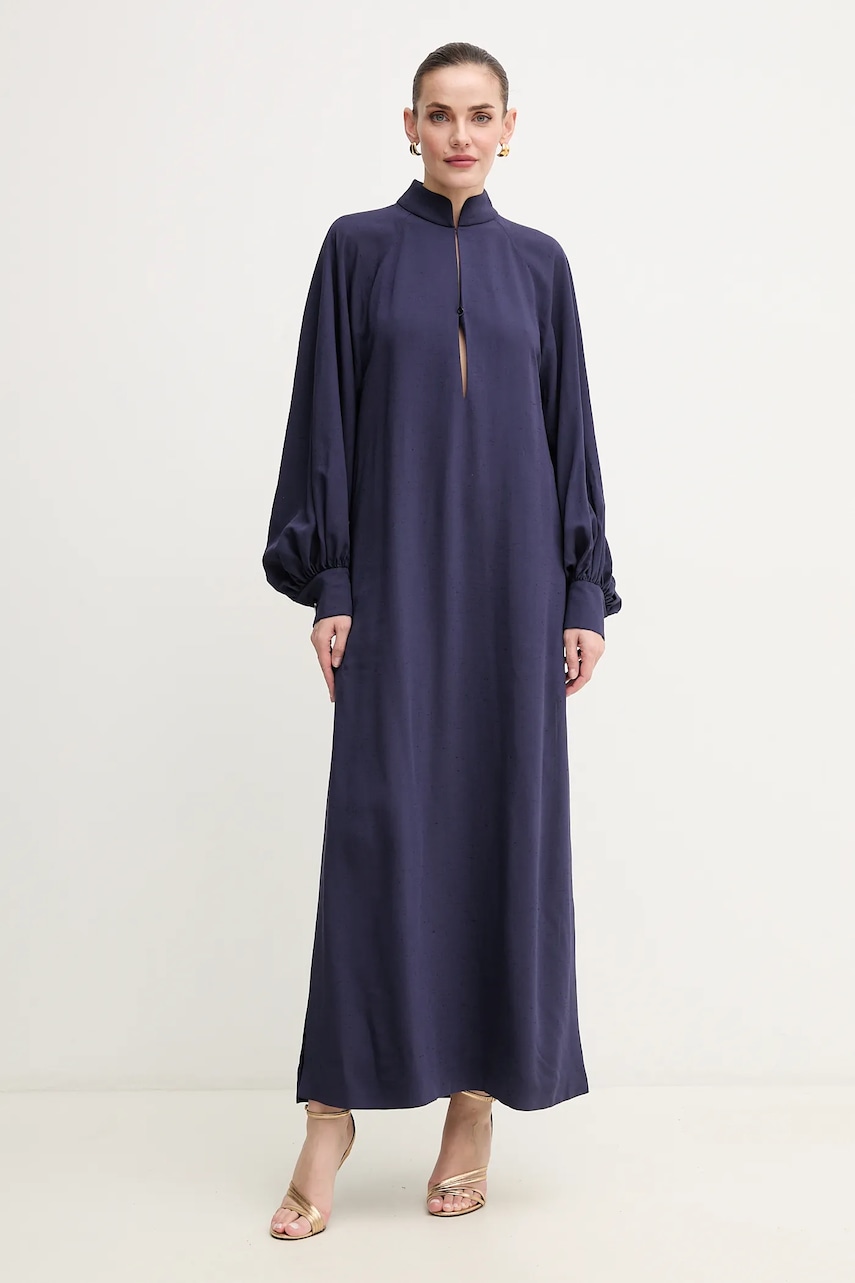 Luisa Spagnoli rochie culoarea bleumarin