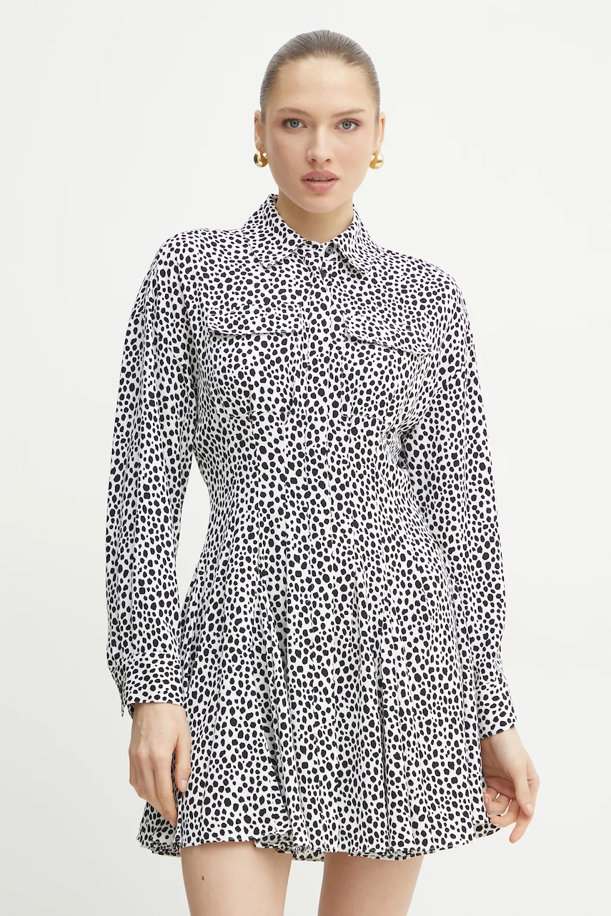 MICHAEL Michael Kors rochie culoarea alb