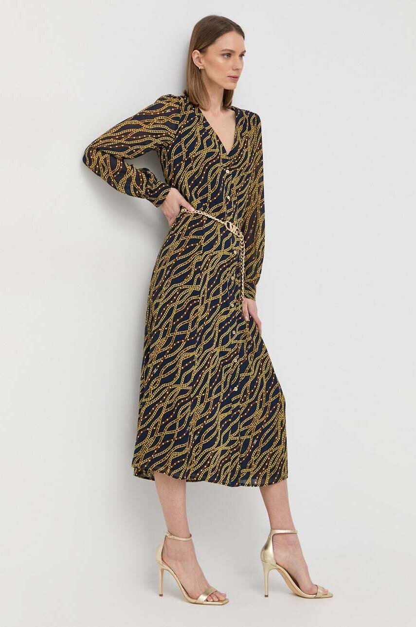 MICHAEL Michael Kors rochie culoarea bleumarin