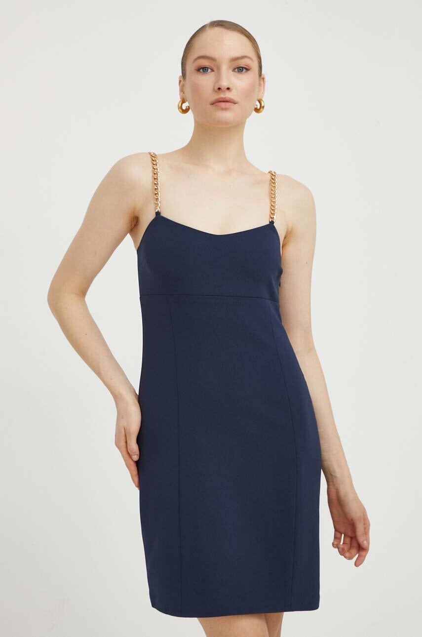 MICHAEL Michael Kors rochie culoarea bleumarin