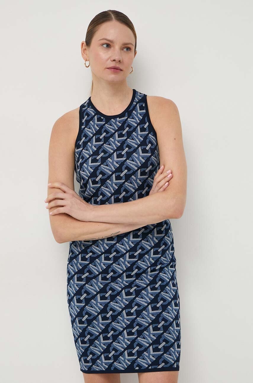 MICHAEL Michael Kors rochie culoarea bleumarin