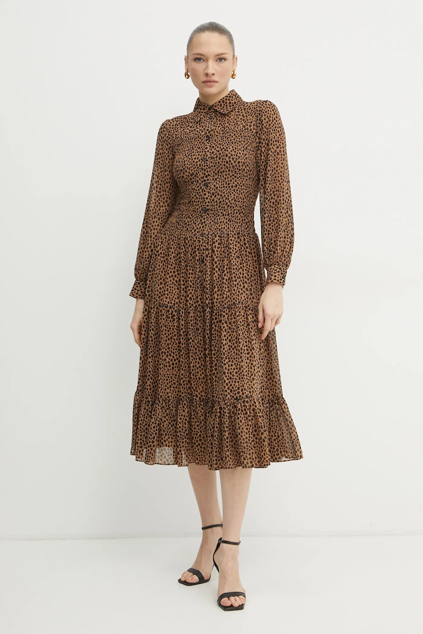 MICHAEL Michael Kors rochie culoarea maro