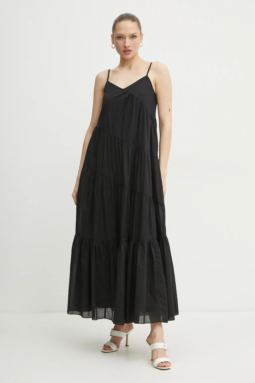 MICHAEL Michael Kors rochie din bumbac culoarea negru