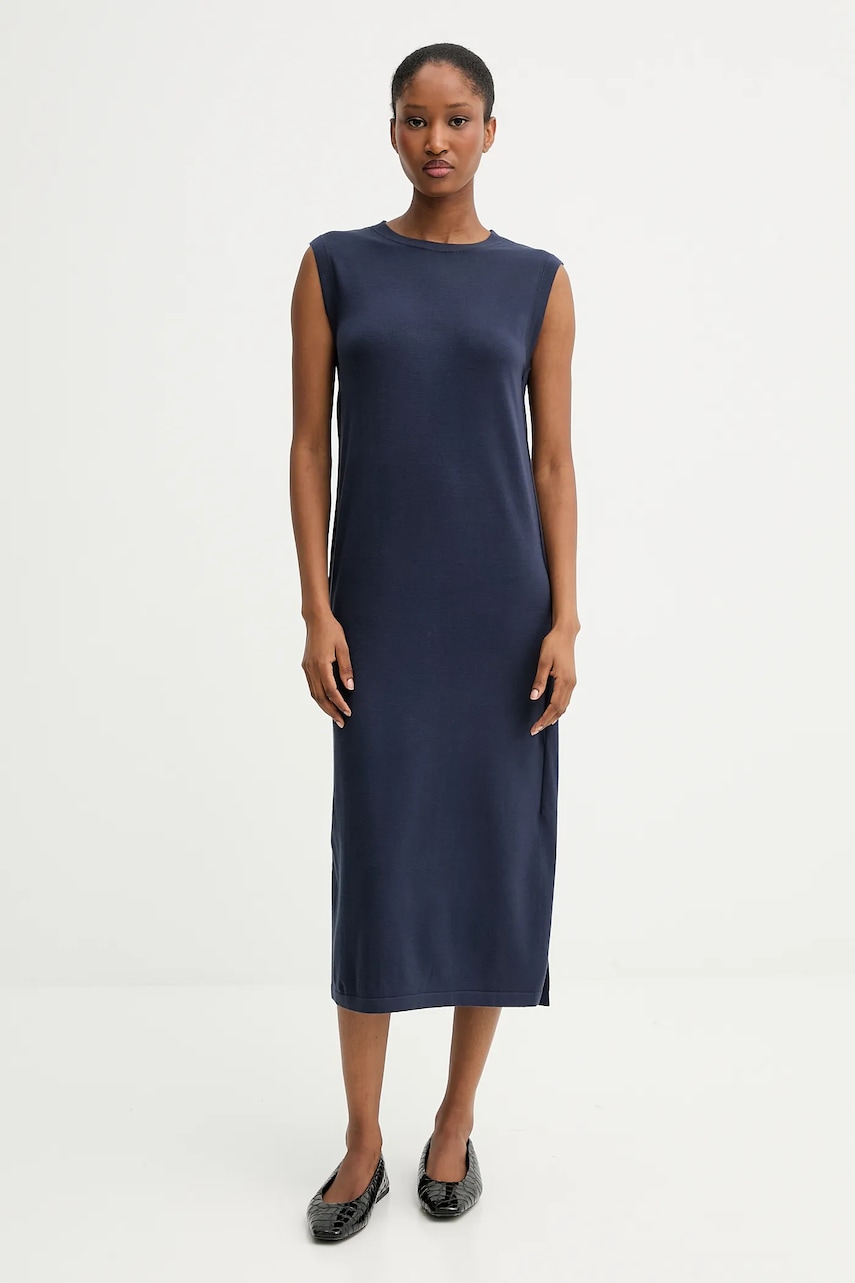 MM rochie AULLA culoarea bleumarin