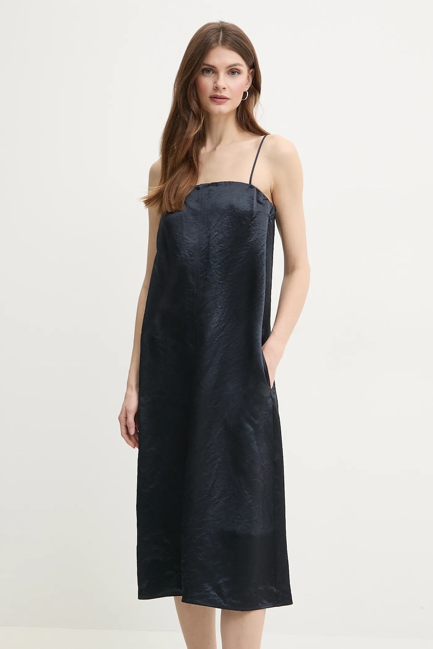 MM rochie culoarea bleumarin