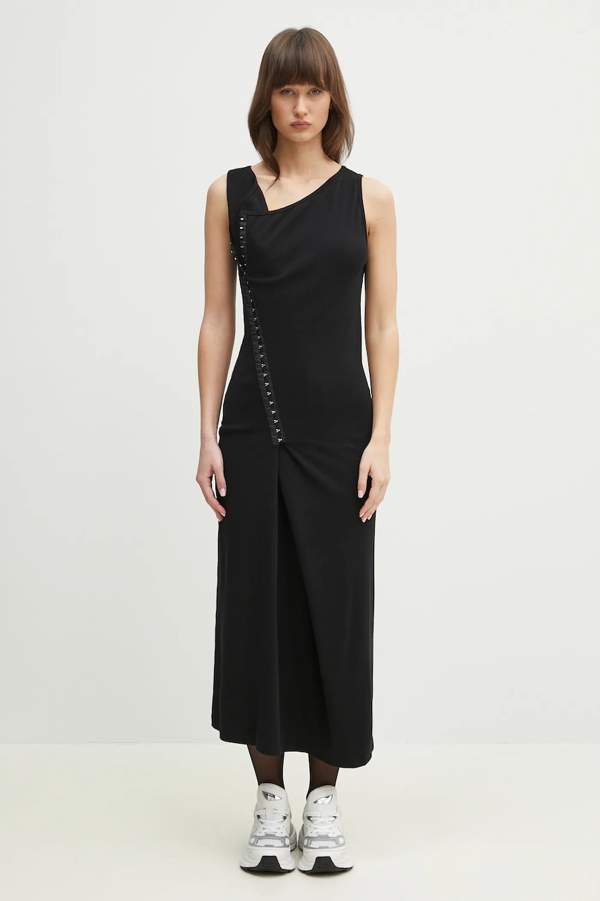MM6 Maison Margiela rochie culoarea negru