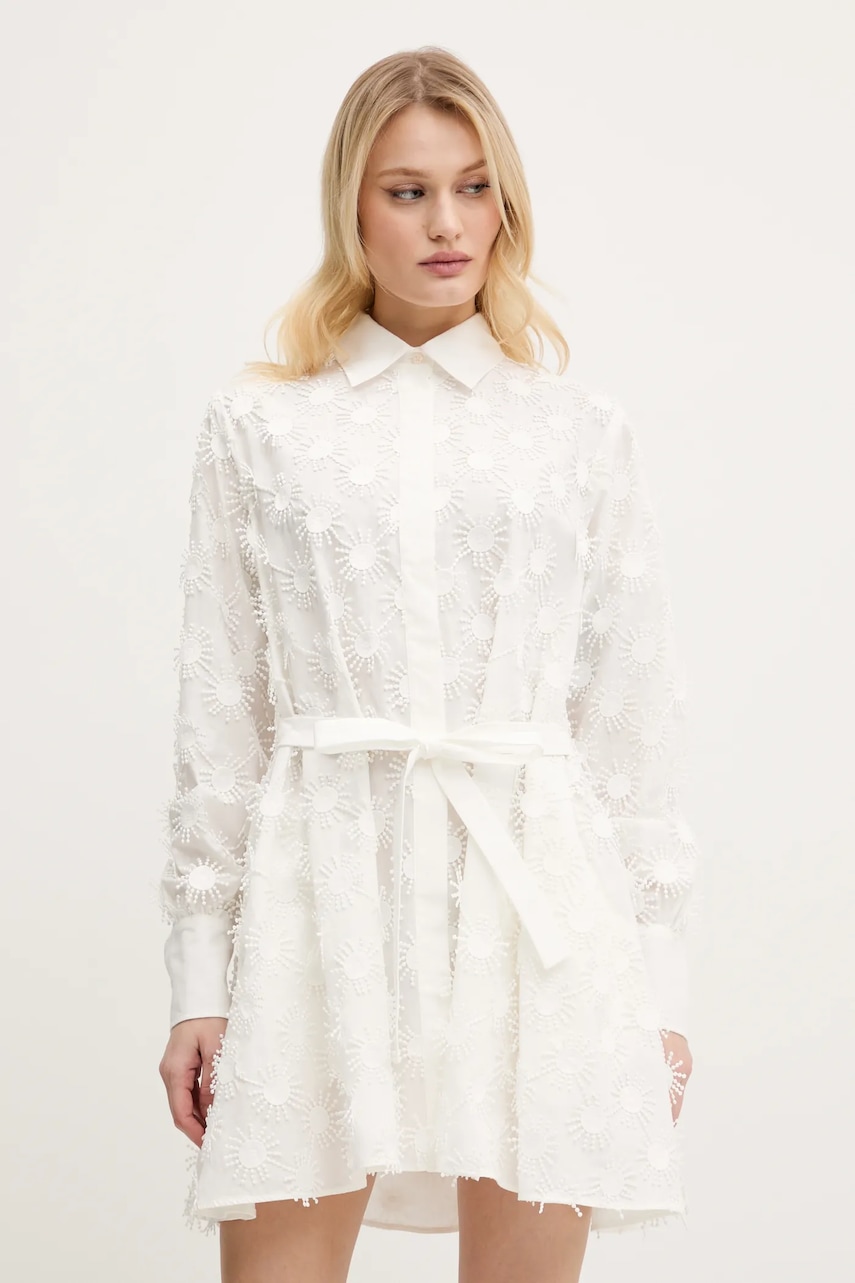 MSGM rochie culoarea alb