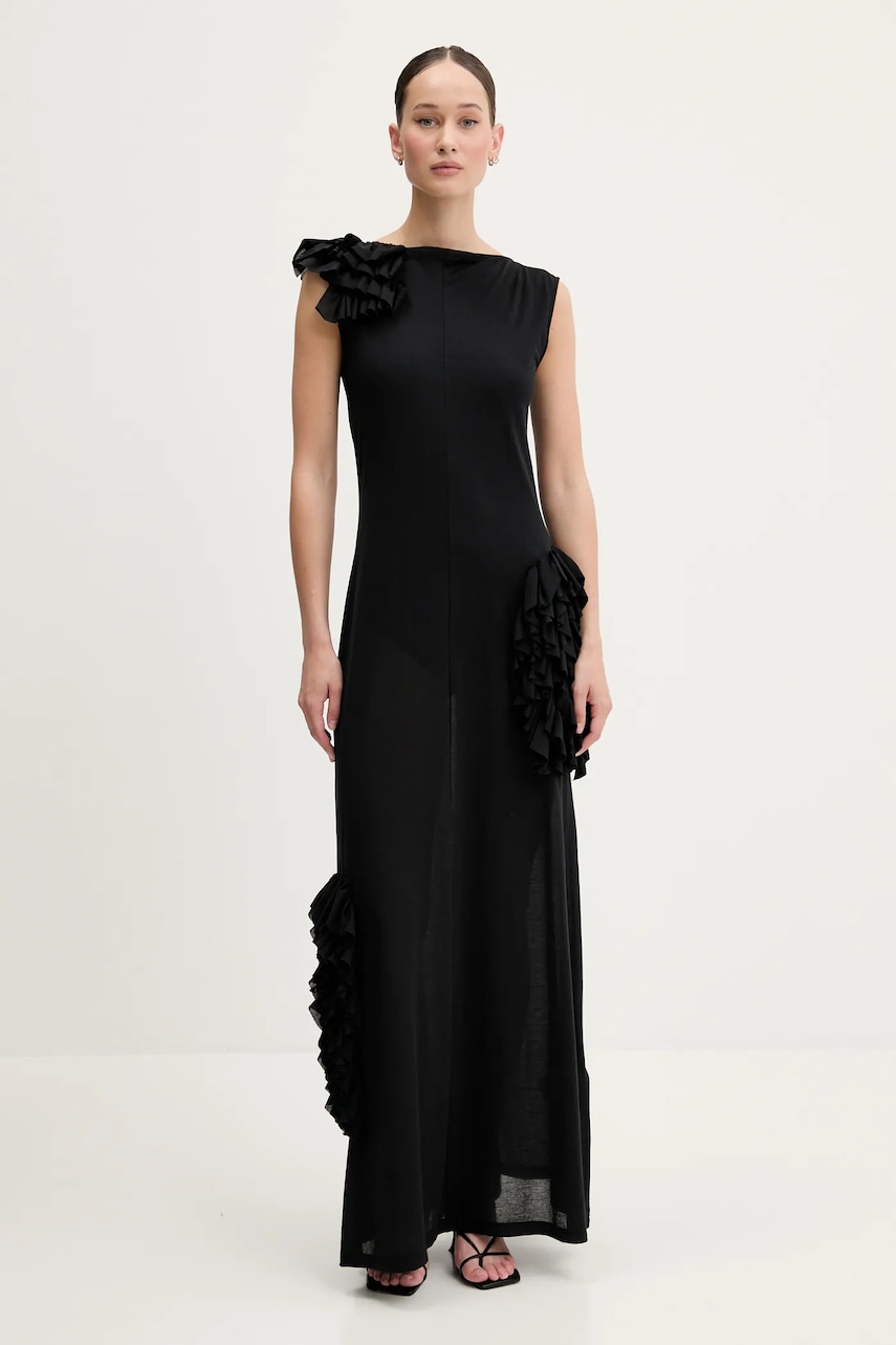MSGM rochie culoarea negru