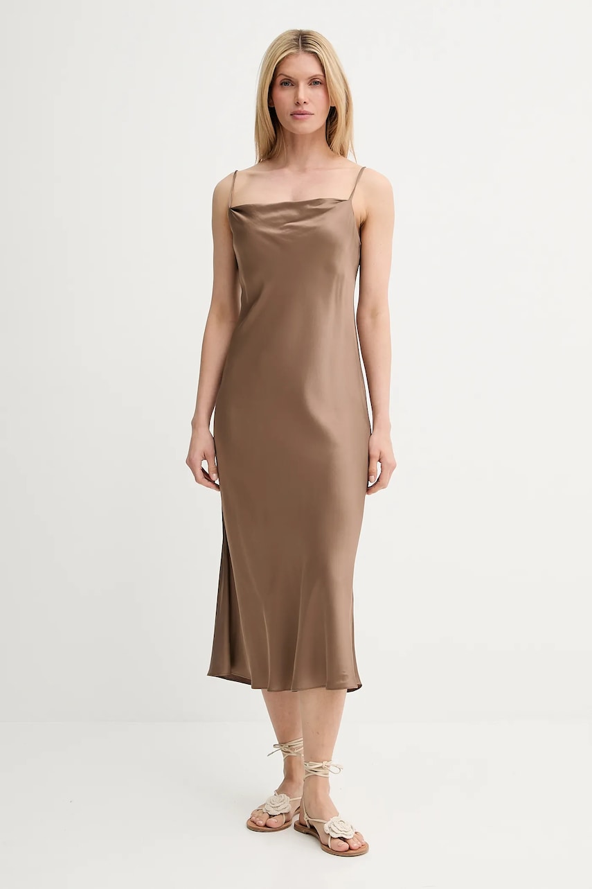 MUNTHE rochie BABYLOMA culoarea maro