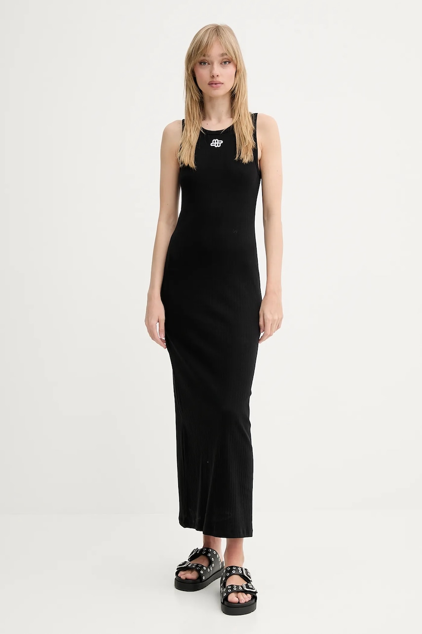 MUNTHE rochie FEZZA culoarea negru