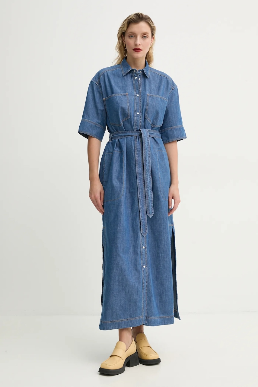 MUNTHE rochie din denim FIA maxi