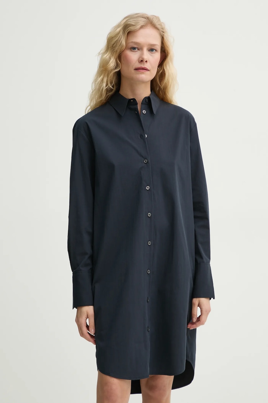 Marc O'Polo rochie din bumbac culoarea bleumarin