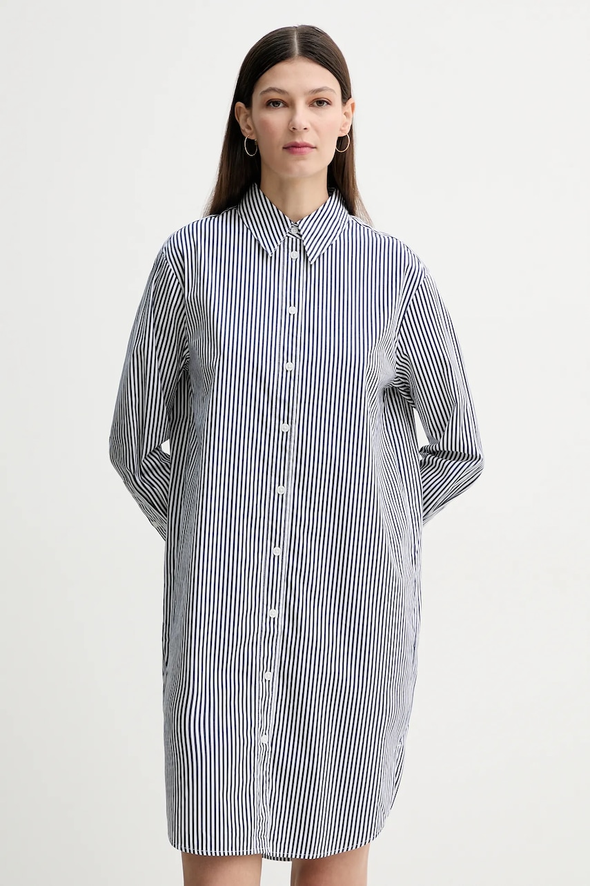 Marc O'Polo rochie din bumbac culoarea bleumarin