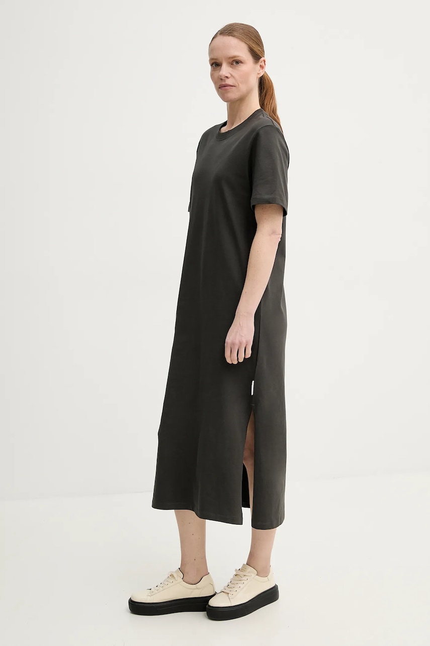 Marc O'Polo rochie din bumbac culoarea gri