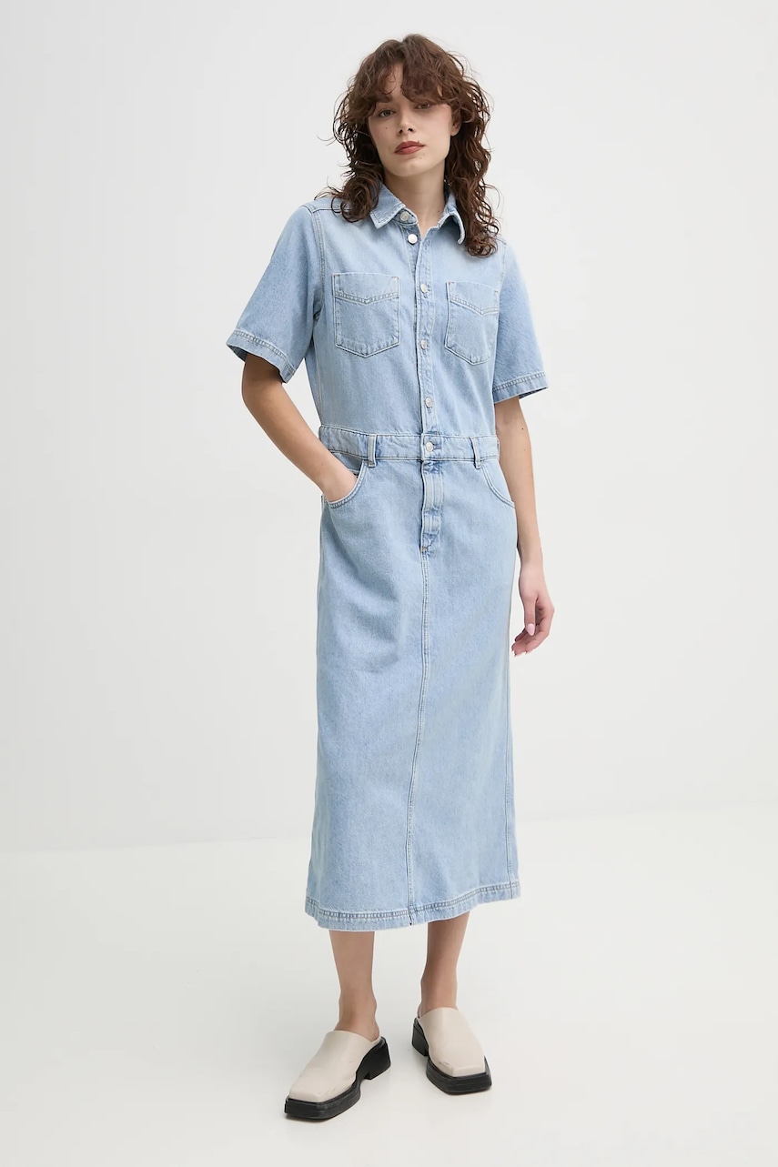Marc O'Polo rochie din bumbac midi
