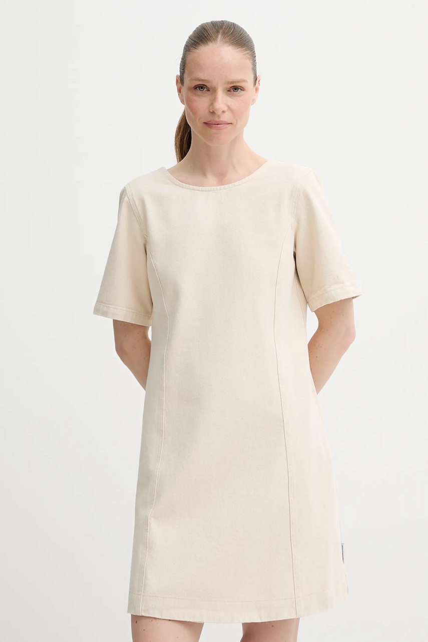 Marc O'Polo rochie din denim culoarea bej