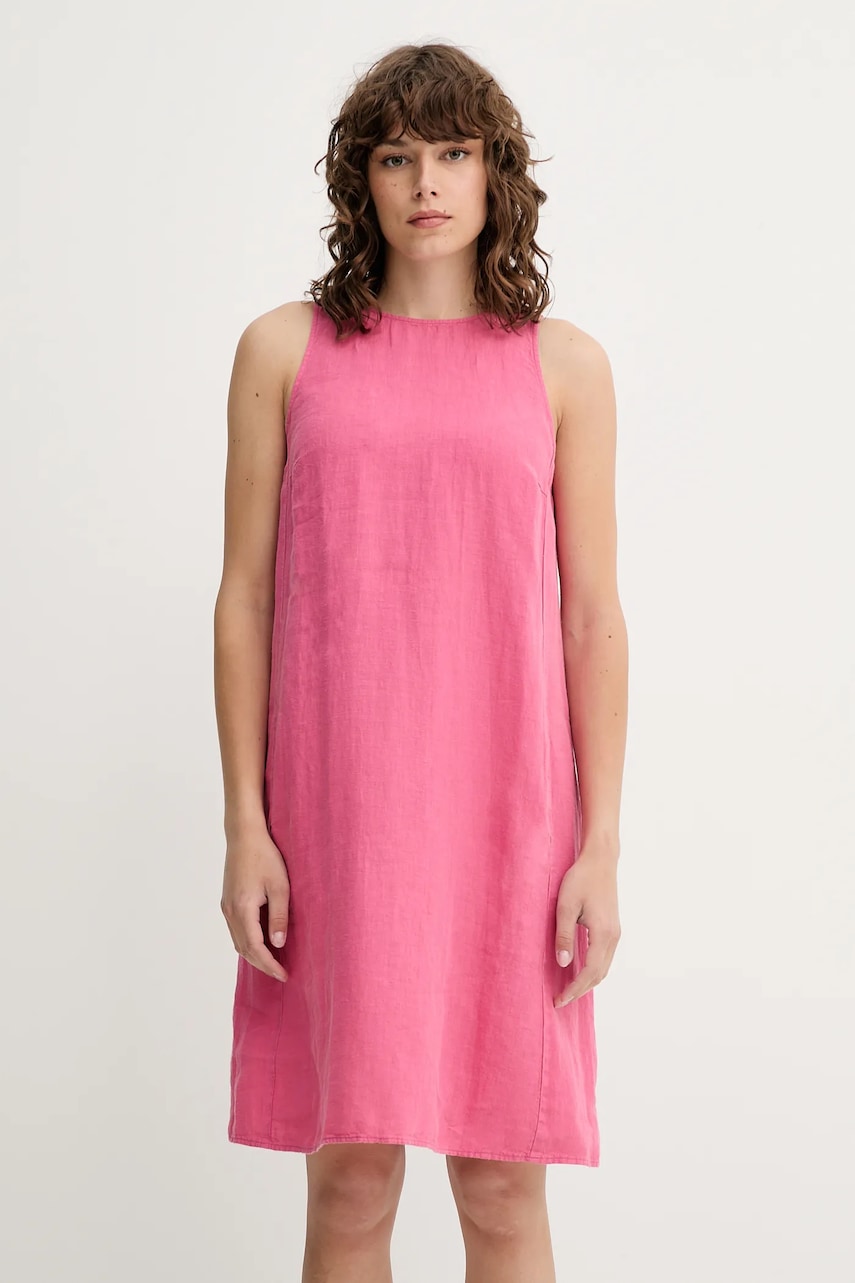 Marc O'Polo rochie din in culoarea roz