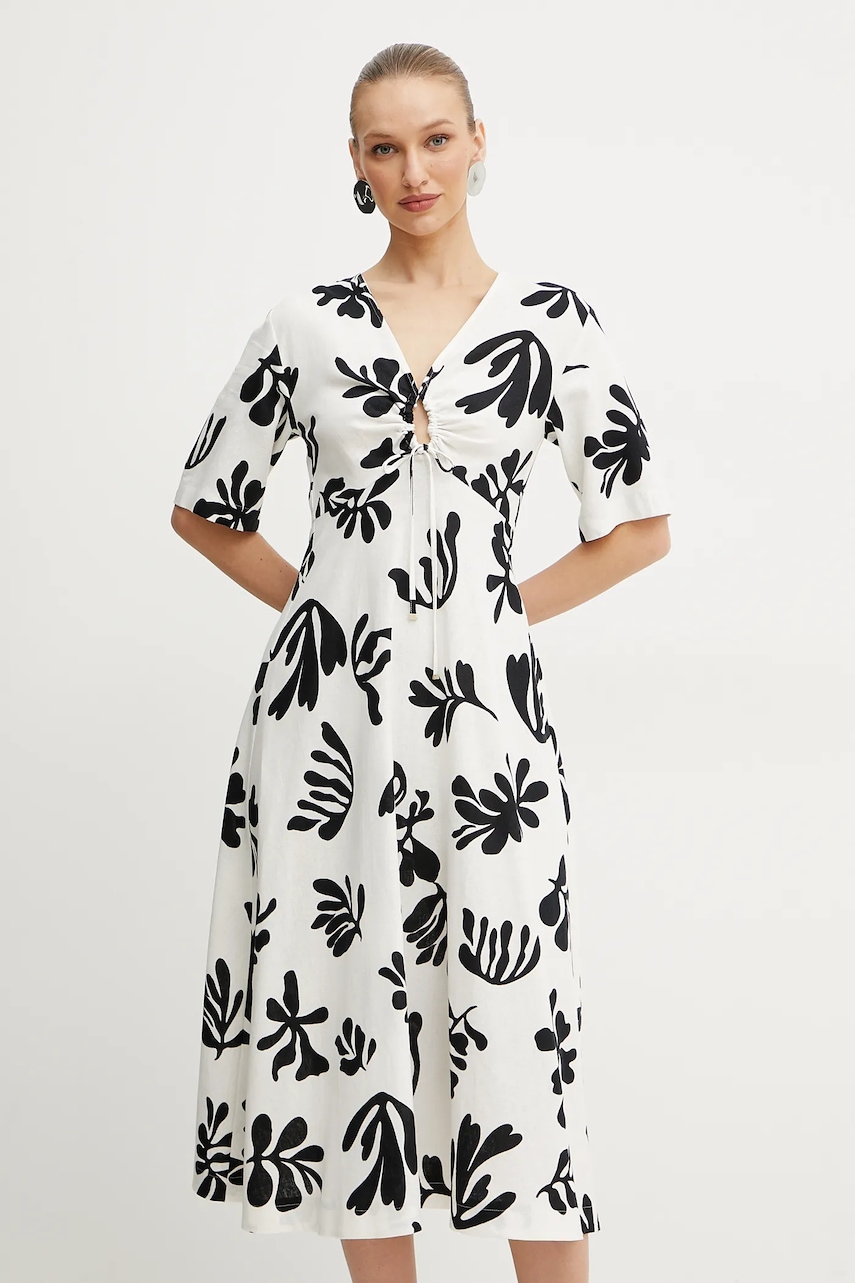 Marella rochie MOLISE culoarea alb