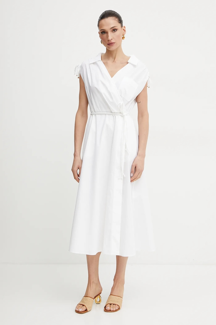 Marella rochie RIVERA culoarea alb
