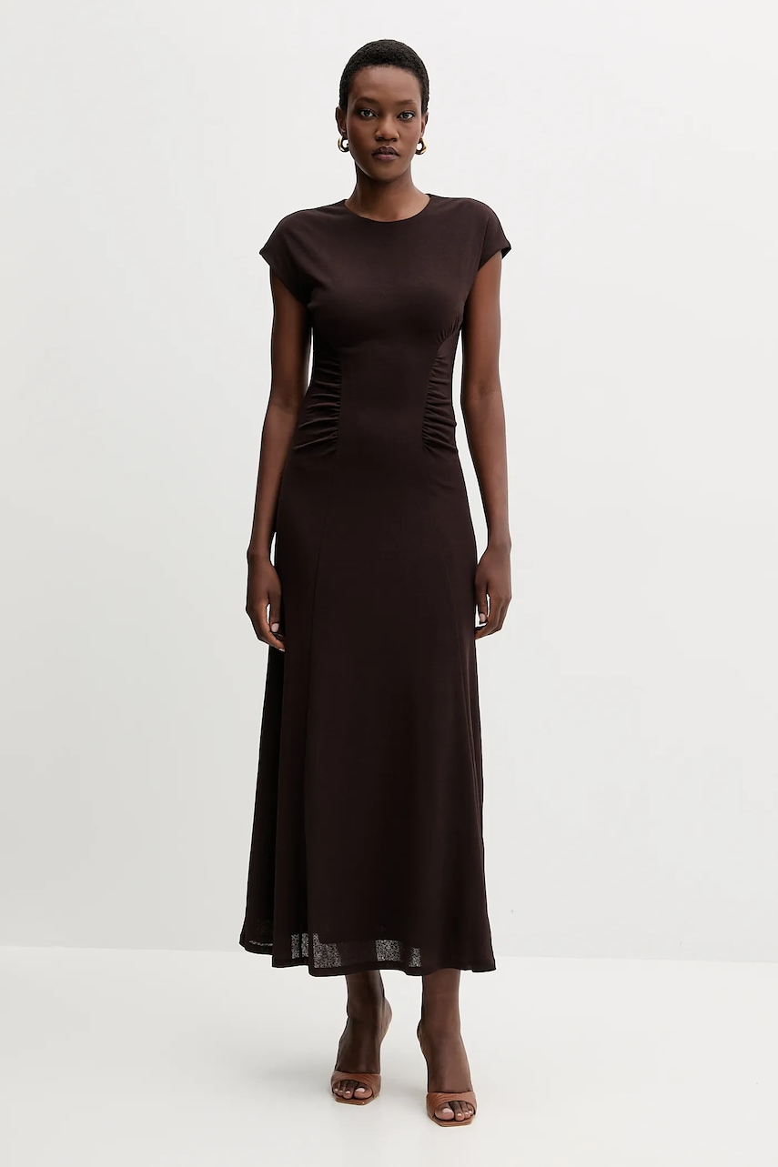 Marella rochie culoarea maro