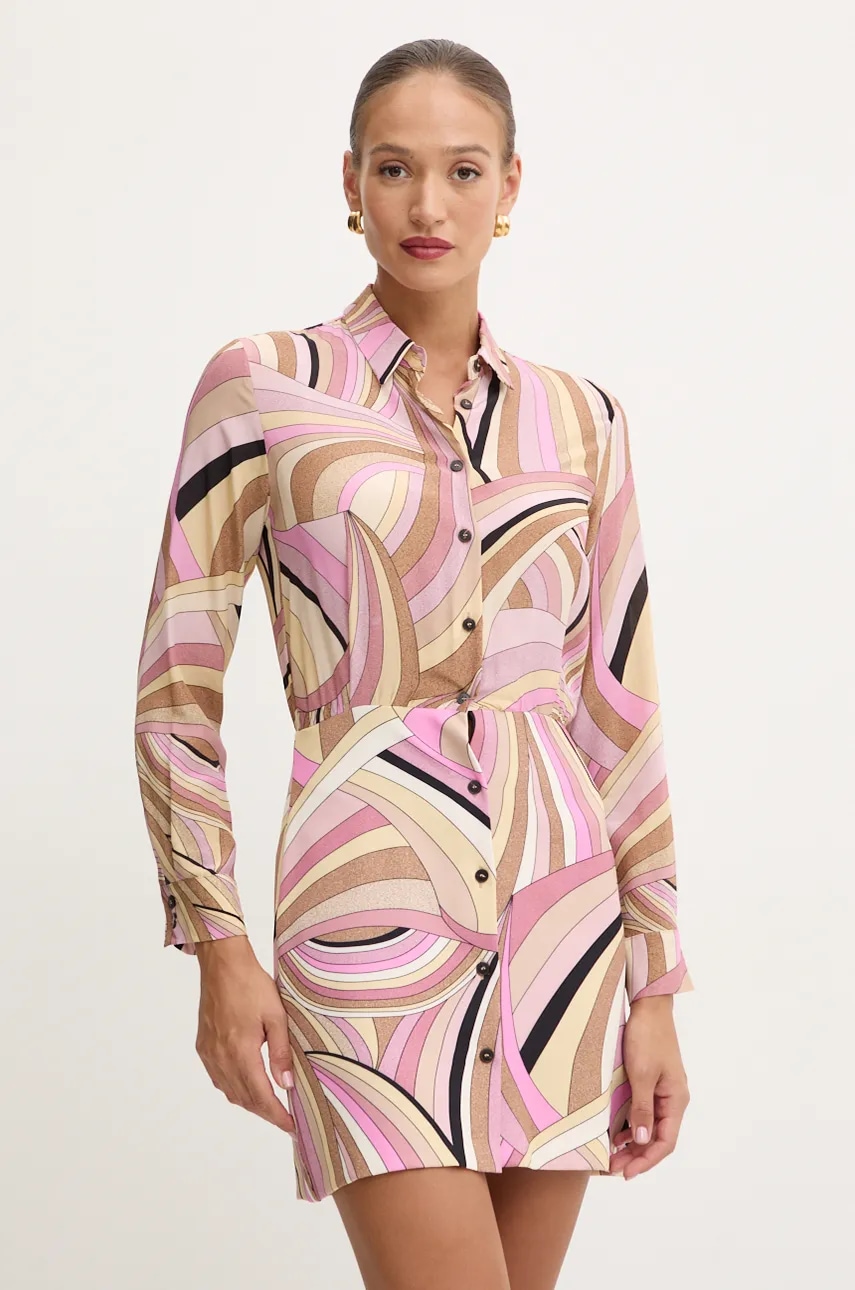 Marella rochie din amestec de matase mini