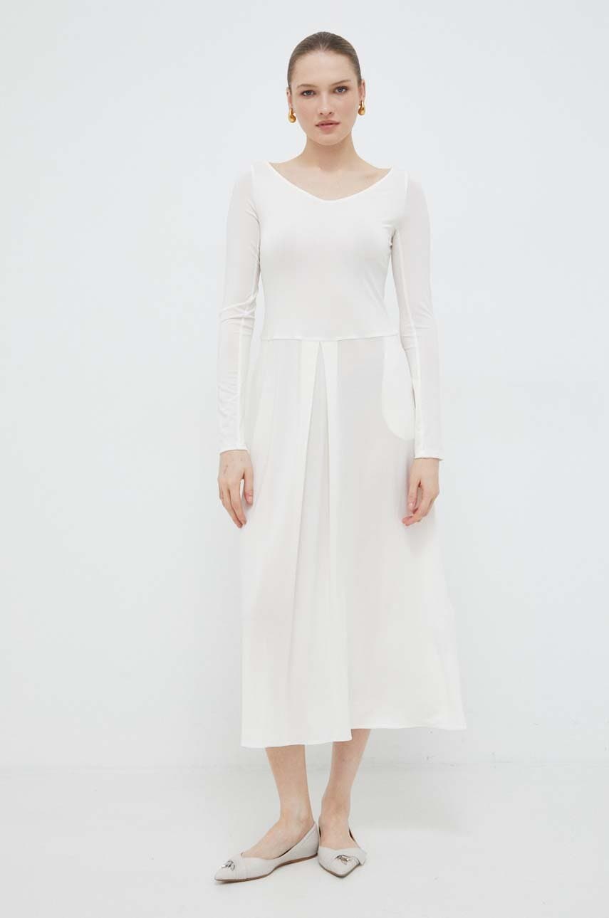 Max Mara Leisure rochie culoarea alb