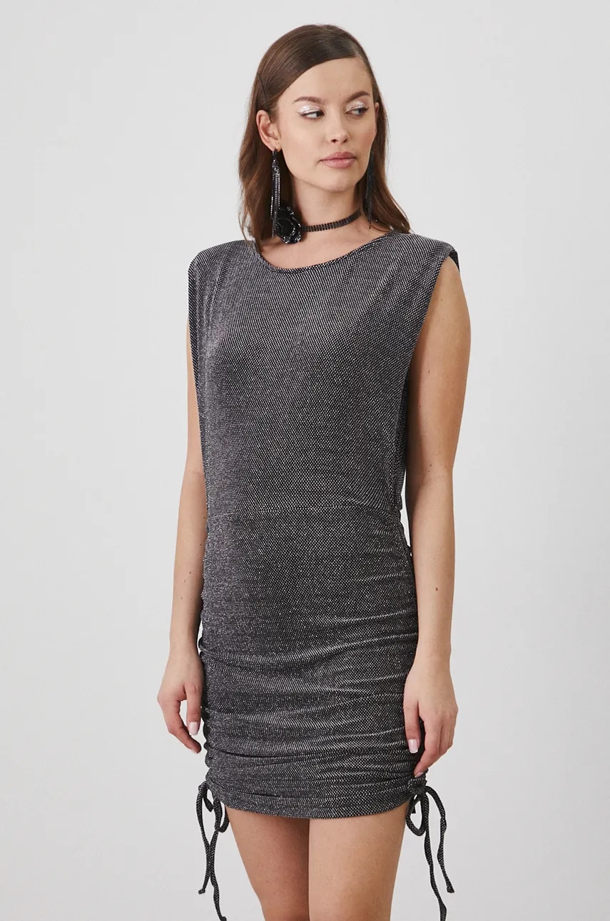 Medicine rochie culoarea argintiu