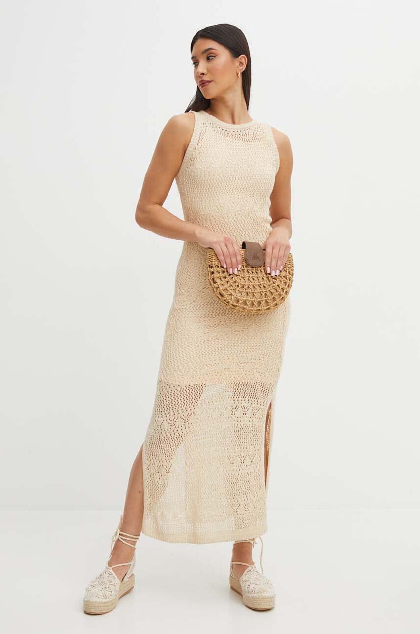 Medicine rochie culoarea bej