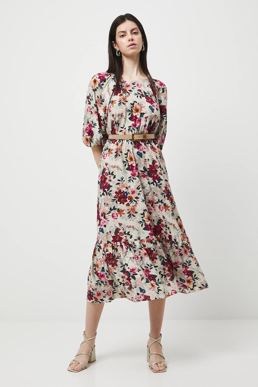 Medicine rochie culoarea bej