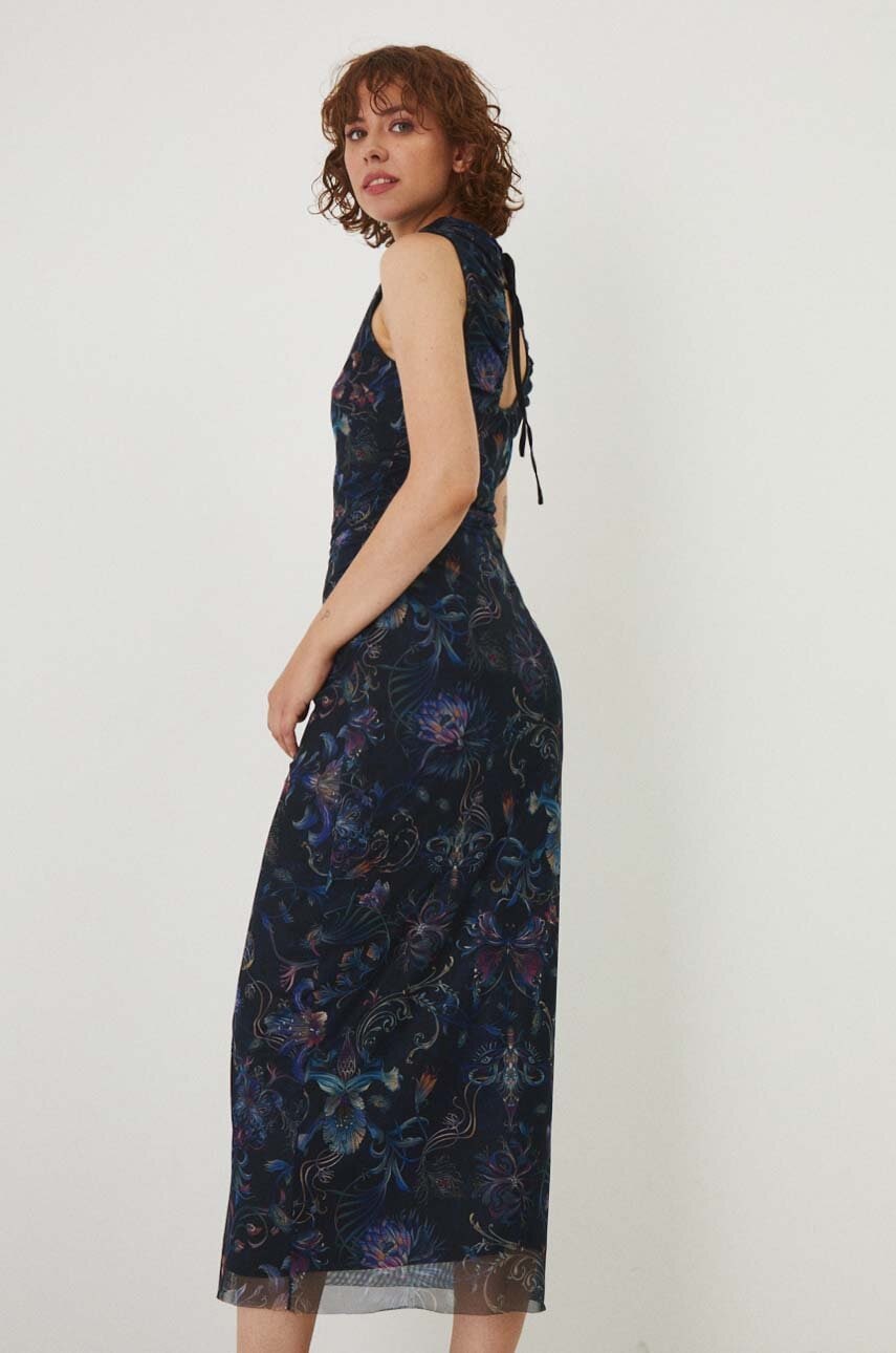 Medicine rochie culoarea bleumarin