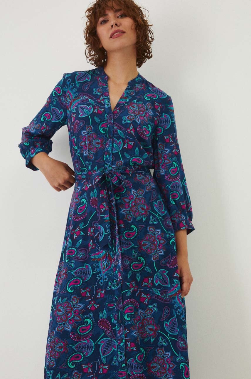 Medicine rochie culoarea bleumarin