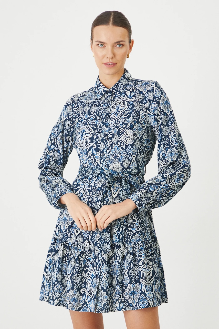 Medicine rochie culoarea bleumarin