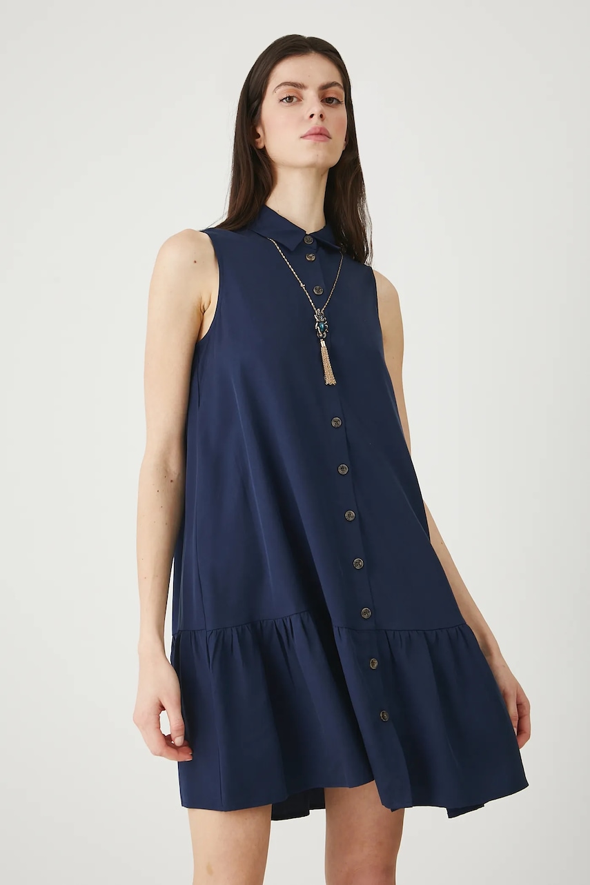 Medicine rochie culoarea bleumarin