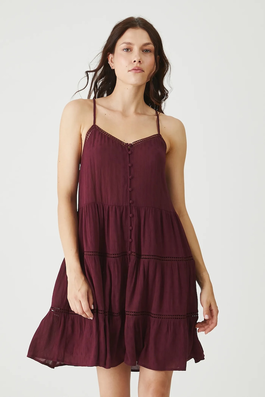 Medicine rochie culoarea bordo