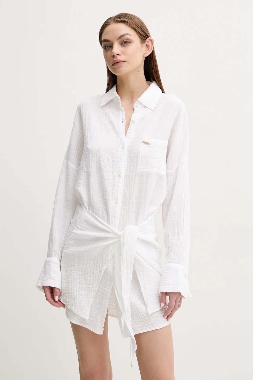 Melissa Odabash rochie din bumbac culoarea alb