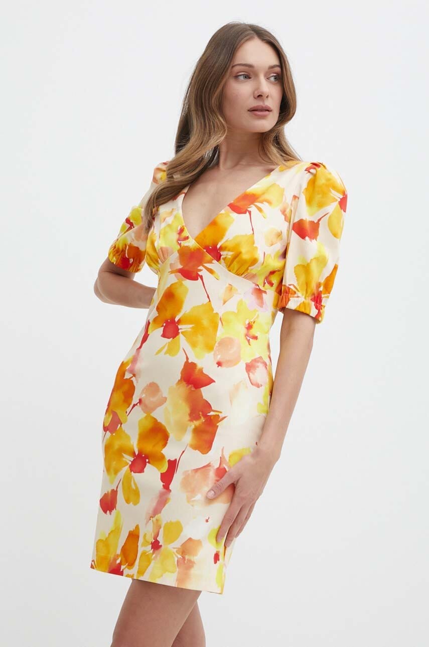 Morgan rochie RAMIN.F culoarea galben