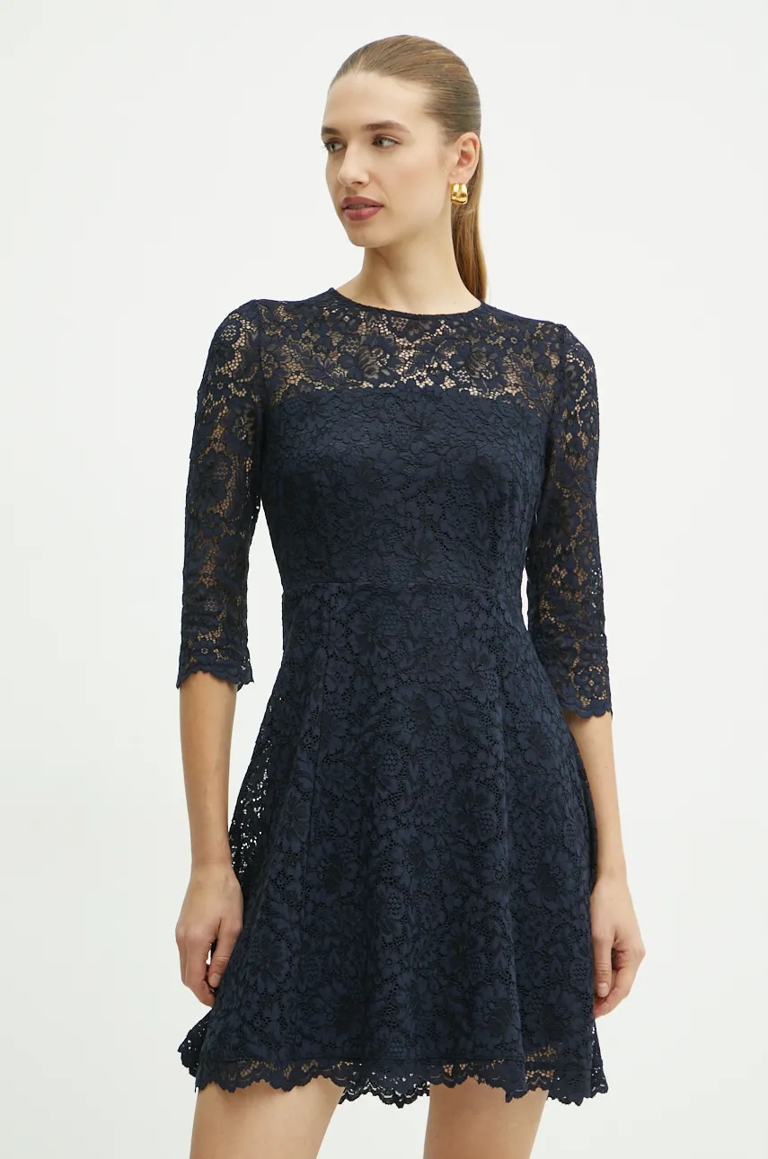 Morgan rochie RAMPLE culoarea bleumarin