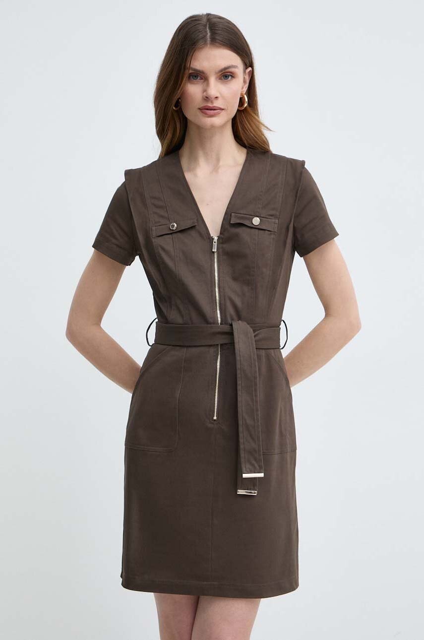 Morgan rochie RISTI culoarea verde