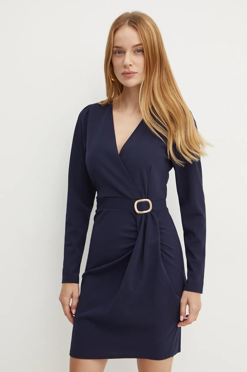 Morgan rochie RJIMY culoarea bleumarin